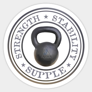 Strength, stability, supple Sticker